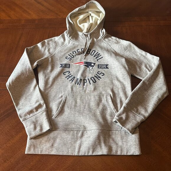 Nike New England Patriots Superbowl Champions Sweatshirt Youth Large Hoodie 2014 - Picture 1 of 3